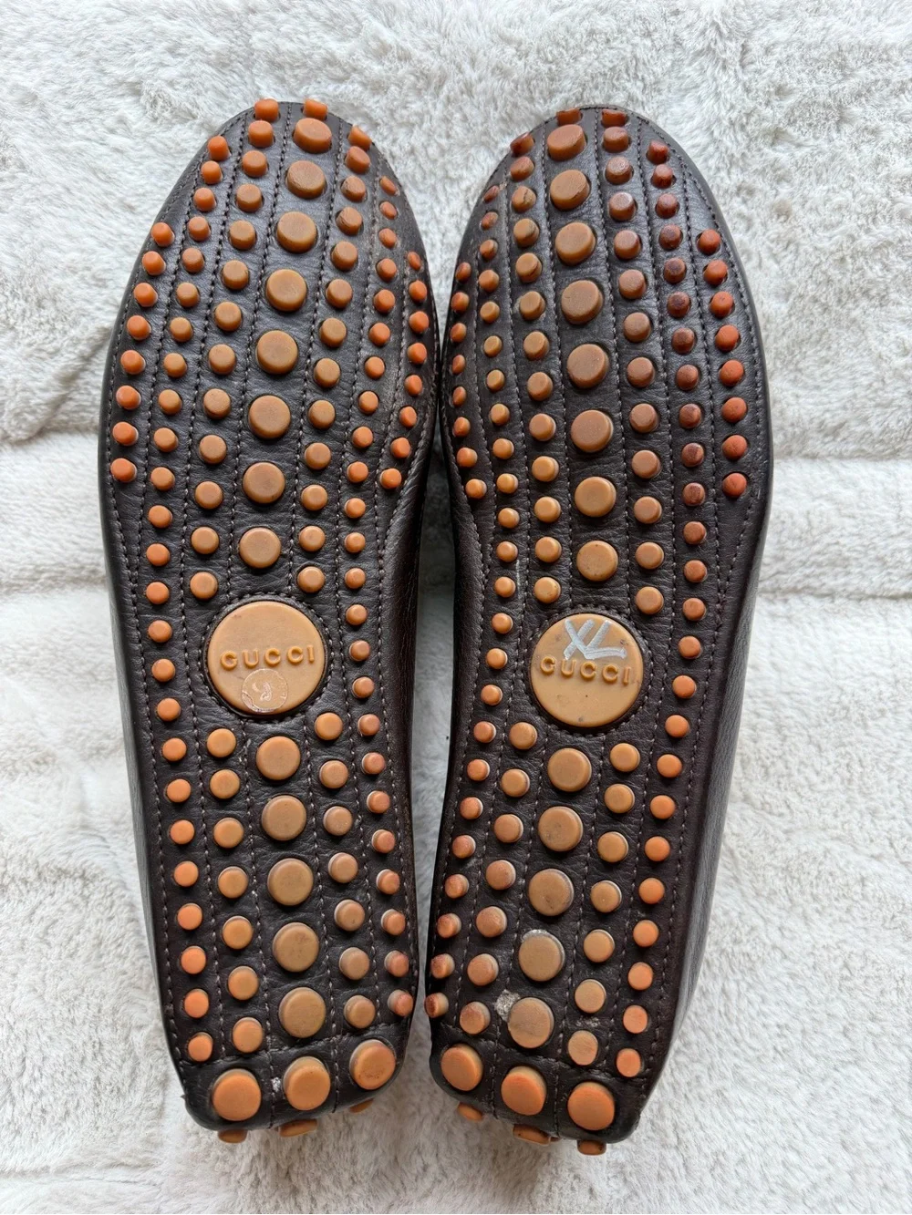 $1,000 Gucci Horse-bit Red Green Web Brown Leather Moc Toe Driving Loafers 9 10